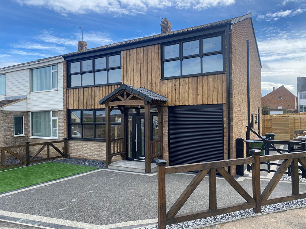 Aluminium bi-fold doors marske