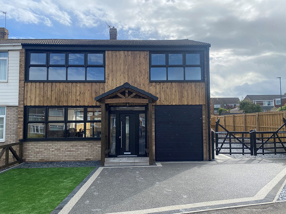Aluminium bi-fold doors marske