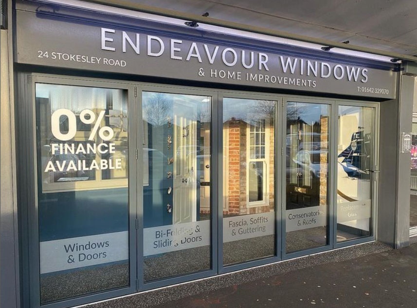 Endeavour Windows and doors showroom in Middlesbrough