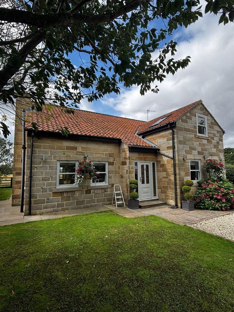 Full house of agate grey sliding sash windows, carlton, north yorkshire by endeavour windows