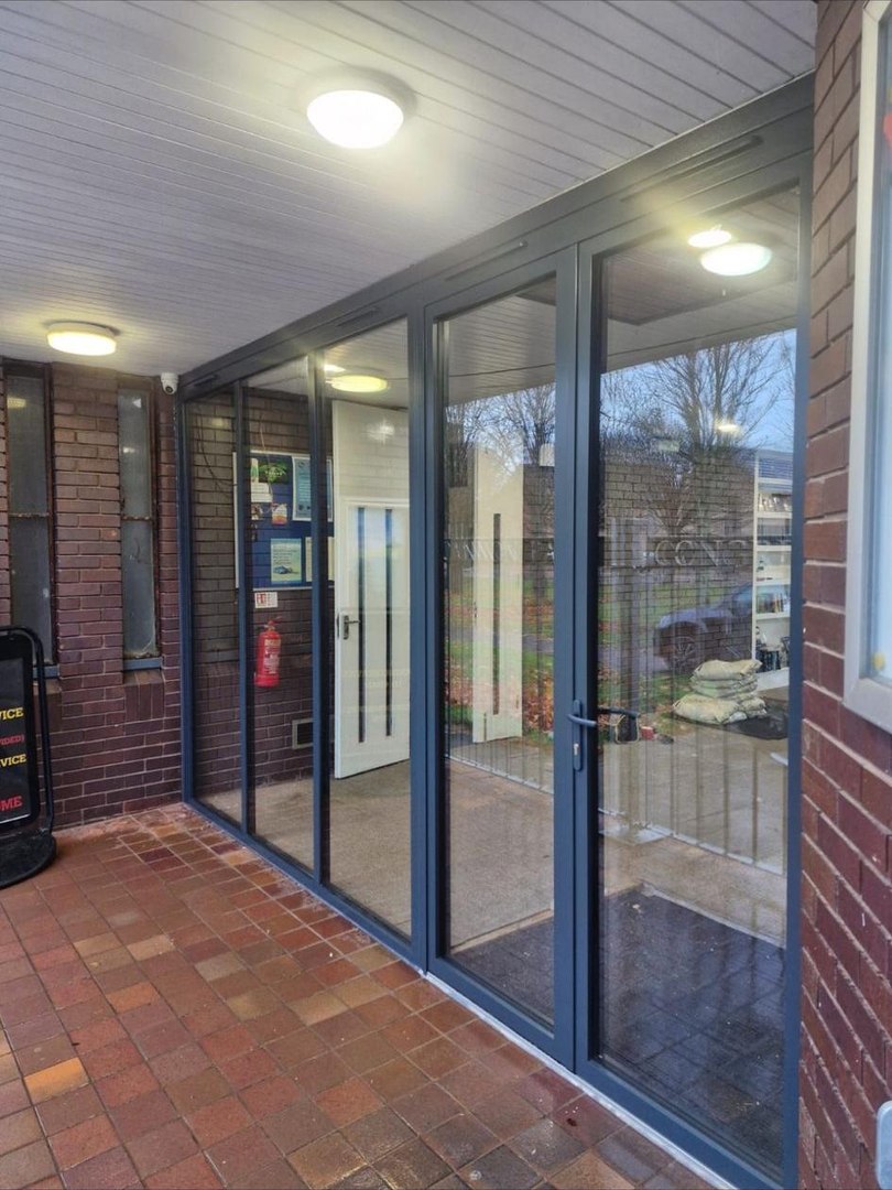 Church conversion — anthracite grey aluminium bifolds, middlesbrough by endeavour windows