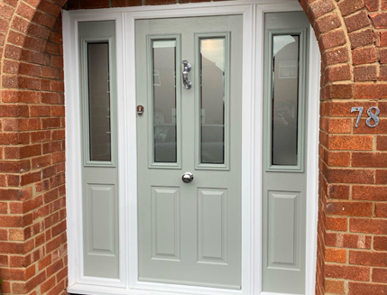Composite front door fitted by endeavour windows front and back door fitters in middlesbrough