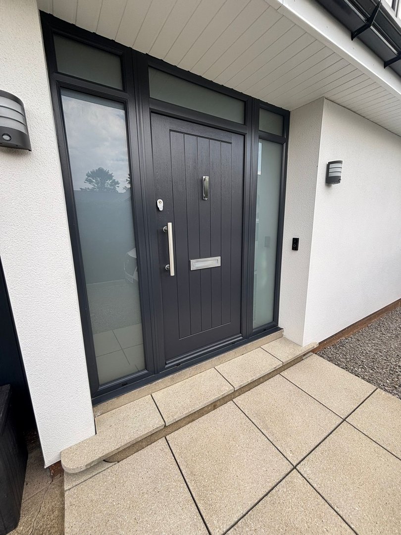 Anthracite grey full house, north yorkshire moors by endeavour windows