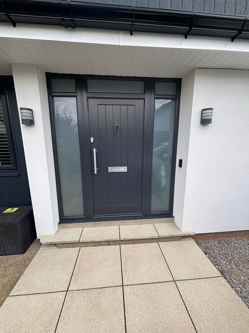 Anthracite grey full house, north yorkshire moors by endeavour windows