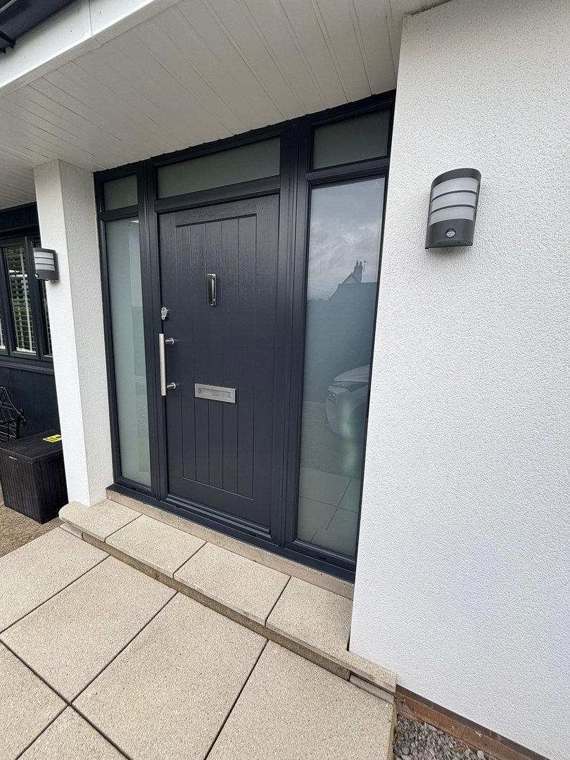 Anthracite grey full house, north yorkshire moors by endeavour windows
