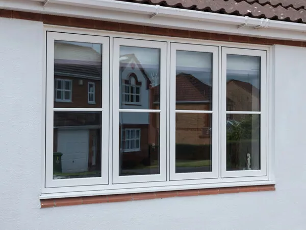 White flush casement windows fitted by endeavour windows